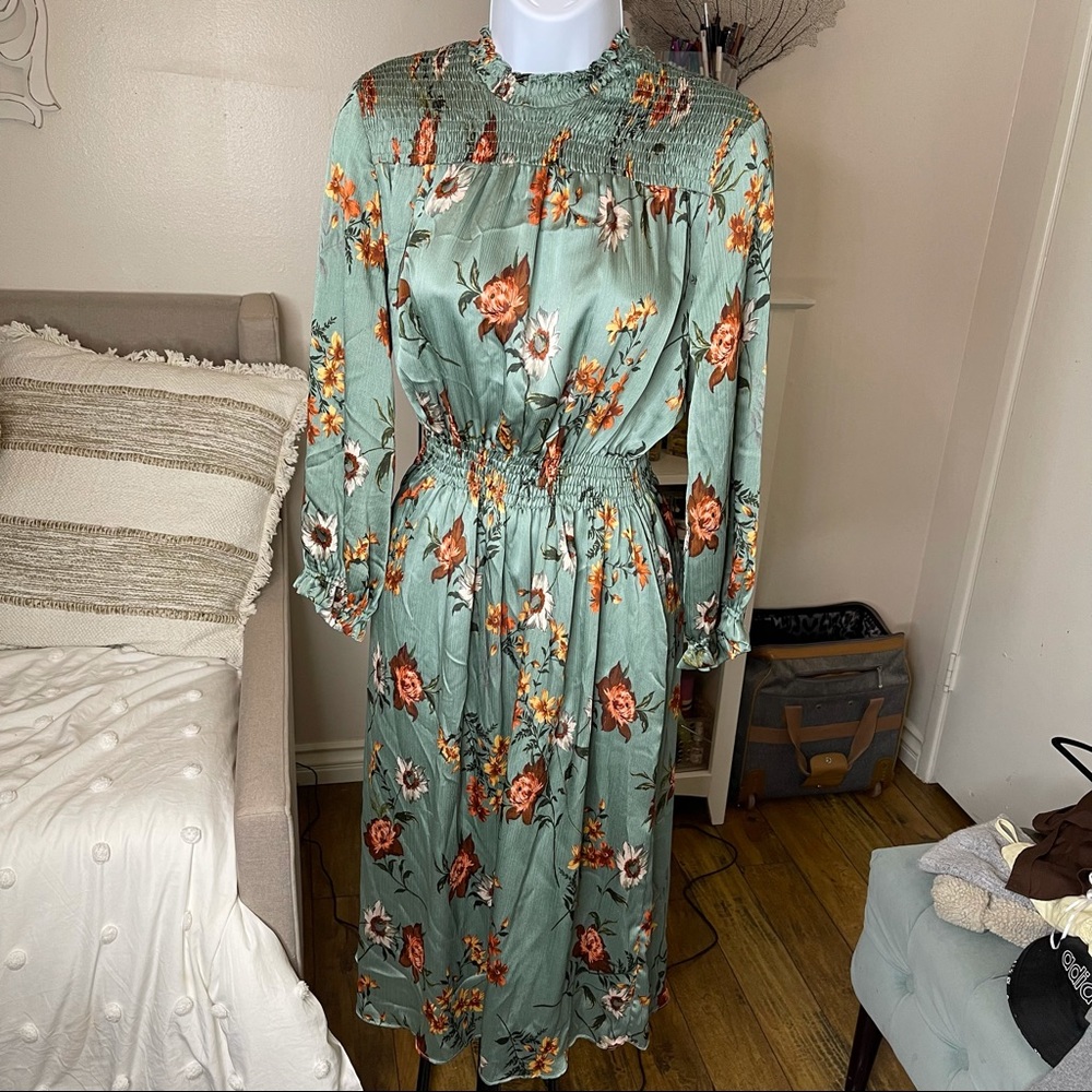 Zara floral maxi dress